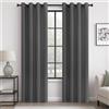 MRTREES 2 Pezzi Tende Oscuranti per Interni Termiche Isolanti con Occhielli Moderne Tende Coprenti Tinta Unita per Camera da Letto e Soggiorno 140x240 CM(Larghezza x Altezza) Grigio Scuro