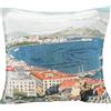 IL MAGGIOLINO | Fodera 40x40 Gobelin con Stampa Vesuvio, Tessuto Doppio, Cerniera Nascosta, Made in Italy