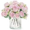 ASTNIC Peonie, fiori finti, 4 mazzi bouquet di peonia artificiali, artificiale finti fiore di seta mazzi, fiori finti da esterno piante per casa, cimitero, interno, matrimoni decorazioni