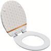 Wirquin 20723081 Sedile WC Diplomat 100% fsc con freno di caduta, top fix y staccabile, bianco