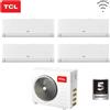 CLIMATIZZATORE CONDIZIONATORE TCL QUADRI SPLIT INVERTER SERIE BREEZEIN 12+12+12+12 CON MT3240 R-32 WI-FI INTEGRATO 12000+12000+12000+12000