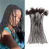 Orientfashion Locks Extension per capelli umani, fatti a mano Locks capelli naturali per uomo/donna Dreadlocks estensioni dei capelli umani (10 locs/pack, 6 pollici 0,4 cm)