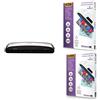 Fellowes Plastificatrice Spectra A3, 80-125 Micron + Pouches Lucide Enhance80, A3, 100 pezzi + Pouches Di Plastificazione per Documenti, A4, 100 pezzi