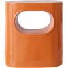 HK LIVING - Comodino Space - Arancione - Ceramica smaltata