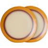 HK LIVING - Set di 2 - Ø 27,5 cm 70s ceramics - Multicolore - Gres smaltato