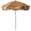 HK LIVING - Ombrellone Serengeti - Beige - Rafia sintetica
