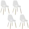HOME DECO FACTORY, HD7614, Lot de 4 Chaises Transparente Phenix, Les P'Tits Prix, Mobilier, Assise, Chaise Fauteuil de Table, 55x81,9x45,9 cm, hauteur assise 46,5 cm, Marron Noir