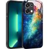 YUXING Cover per Oppo A6 Pro 5G - Abstact Art Geometry Pattern Antigraffio Vetro Back Cover, Custodia Antiurto Antiscivolo Sottile (Starry Sky)