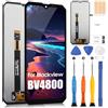 ARSSLY LCD Schermo per Blackview BV4800 Display per Blackview BV4800 Touchscreen Digitazer Full Assembly Sostituzione Schermo con Riparazione Kit (Nero Senza Cornice)
