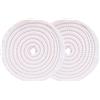 Lux Metal Kit 2 Disco lucidatura in Feltro Cotone 150 mm Foro 12,7 mm Set Dischi Lucidare A Specchio Alluminio Acciaio Inox Metalli Ruota Lucidante Per Trapano Mola Ottone Rame Legno Marmo Plexiglass