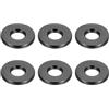 PATIKIL M6 Distanziali in Alluminio, 6pz Distanziali Metallici in Alluminio 6,2mm ID x 15mm OD x 2mm L Distanziatore a Vite in Alluminio Rotondo per Viti 1/4 o M6, Nero
