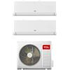 TCL Climatizzatore Dual split Inverter BreezeIN P5 serie SN09P5 9+9 con MT1821 Wi-Fi R-32 Classe A++ ,