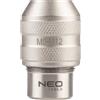 NEO TOOLS Mandrino per trapano filettato, mandrino filettato, portautensili, avvitatore a batteria/trapano, adattatore per filettatura 3/8, per filettatura M5-M12, CrV