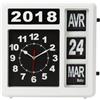 Perel Orologio a fogli mobili con calendario, quadrato, analogico, 31 x 31 cm, versione francese