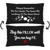 Sufamb Federa per cuscino reversibile con scritta Always Remember We are Under The Same Sky, decorazione per la casa e la camera da letto, 30,5 x 50,8 cm, regalo per fidanzato, ragazza (colore nero - 3)