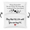 Sufamb Federa per cuscino reversibile con scritta Always Remember We are Under The Same Sky, decorazione per casa e camera da letto, 30,5 x 50,8 cm, ottimo regalo per fidanzato, ragazza (bianco-2)