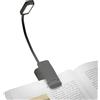 BRILONER - Lampada da lettura senza fili, cct selezionabile 2700k 4000k 6500k, dimmer continuo, batteria sostituibile, usb-c, lampada a pinza, lampadina lettura, 29 x 4 x 3 cm, nero