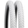 YUNSCM 2-PCS 20 pollici bicicletta pneumatici 20x1.75/47-406 Compatible with Route bicicletta 20x1.75 20X1.75 pneumatici (White-5001)