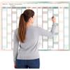 HLDI Planner da parete 2026 2027 formato A1, calendario accademico di metà anno, grafico annuale di studio, grande planner annuale da agosto ad agosto, organizzatore per la pianificazione dell'intero anno