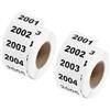 QUARKZMAN 2 Rotoli Etichette Numerate Consecutive 2001-3000 Etichette | per Classificazione Magazzino, Adesive, Impermeabili, per Inventario, 1.6x0.8 Pollici
