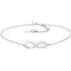 Sofia Milani - Bracciale da Donna in Argento 925 - con Pietra Zircone - Ciondolo ad Infinito - B0332