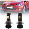 NSLUMO Lampadine fendinebbia, Lampadina a LED H10 per Op.el Astra GTC J Corsa D Insignia Meriva Fendinebbia a LED 2pcs Lampadine fendinebbia bianche allo H10 Lampadina a LED Fendinebbia Luce di guida