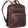 STILORD 'Wilma' Elegante Zaino da Donna in Pelle - Piccolo Zaino e Borsa a Mano DIN A5 Vintage per City, Shopping e Uscite - Vera Pelle Colore:porto - cognac