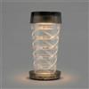 KUTYNA LaFlaminia, Lampada da Tavolo Ricaricabile Senza Fili, Prodotto di Design Made in Italy, Design Telescopico, LED, Altezza e Luminosità Regolabili, Batteria 4400mAh fino a 15 Ore, Fumé Grigio