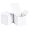 SHIPKEY 10PCS 20x20x20 cm Scatole regalo in cartone bianco con coperchio |Perfette per feste, matrimoni, Natale, vacanze, compleanni e confezioni regalo, scatole regalo a cubo