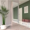 LBSIGN Scarpiera Alta Con Specchio 1 Anta 50x20x180 h Runa Rovere Sabbia