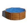 Gre KIT460WQGRE GRE PISCINA FUORITERRA 460x120 cm IN ACCIAIO SIMILEGNO POMPA FILTRO AQUALOON
