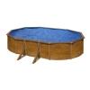 Gre KIT610WQGRE GRE PISCINA FUORITERRA 610x375X120 cm IN ACCIAIO SIMILEGNO POMPA FILTRO AQUALOON
