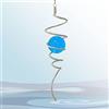 Aoedelyart Gazing Ball - Girandola a spirale con coda a spirale, decorazione decorativa per il sole, per interni ed esterni, decorazione da giardino, 33 cm (blu)