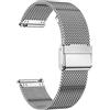 MUENShop 20mm Cinturini in Metallo Compatibile con Samsung Galaxy Watch 3 41mm Galaxy Watch Active 2 40mm/44mm Compatibile con Huawei Watch GT 3 42mm Cinturino in Acciaio Inossidabile