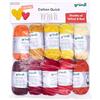 120 Gründl Lana Cotton Quick Mini Shades of Yellow and Red Set per lavorare a maglia e all'uncinetto, 10 x 15 g, 100% cotone, 15 g/37 m, giallo e rosso