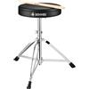 Donner Sgabello per batteria con Bacchette, Donner sedile di tamburo con sedile imbottito Sgabelli per batteria portatili in altezza per batteria elettrica, bambini, adulti, carico massimo 90 kg