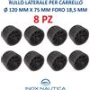 OSCULATI 8 RULLI LATERALI PER CARRELLO 120x75 mm Foro 18,5mm RULLO LATERALE BARCA GOMMONE