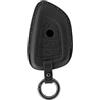 Ysbxitu Portachiavi in pelle per BMW Serie 1 2 4 X1 X2 X3 X5 X6 G01 G05 G20 F25 F36 F40 F44 F48 E70 420i Active con anello portachiavi intelligente a 4 tasti, nero