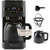 Barista Kaffee & Technik Barista - Macchina da caffè con caraffa termica | Timer 24 ore e filtro permanente | Per 8 tazze di caffè | Macchina da caffè per polvere [Nero]