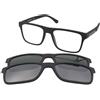 Emporio Armani EA4115 58011W | Occhiali da Vista con Clip da Sole | Prova Online | Plastica | Quadrati | Nero | Adrialenti