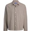 JACK & JONES Jorcambridge Boxy Overshirt LS Jnr, Mocha Meringue, 16 Anni Uomo