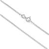 Aka Gioielli® - Collana Donna in Argento Sterling 925 Rodiato - Catena Maglia Forzatina Rolò 1.4mm - lunga 45 cm
