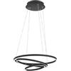 Eglo connect.z Smart-Home LED a sospensione Lobinero-Z, lampada con anello dimmerabile, ZigBee, app e controllo vocale Alexa, colore luce regolabile (bianco caldo-freddo), metallo in nero