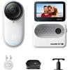 Insta360 GO 3S 64GB Arctic White 4K Tiny Portable Vlogging Camera Vivavoce POV Montaggio