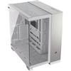 Corsair 6500X Case PC Mid-Tower Doppia Camera Alluminio Bianco/Grigio Satinato