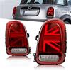 Archaic LED Luci posteriori compatibili con MINI Countryman Cooper/Coopers Hatchback F60 2017-2020,Fari Posteriori con sequenziali, animazione DRL, rosso
