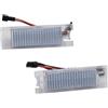 Yoegerery 2 PZ LED Licenza Numero Targa Luce Per Fiat Bravo Argo 2017-2019 Grande Punto Evo Siena 500L Doblo Croma Marea Tail 12V Luci Targa per Auto 68201960AA