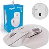 Rapoo Mouse wireless MT760M Mouse senza fili Sensore 4000 DPI Batteria ricaricabile ecologica PC & Mac ergonomico - Rosa