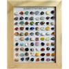 GDWD Set di pietre preziose, 80 minerali, pietre preziose, cristalli naturali, collezione di pietre preziose per bambini, decorazione per la casa, regali per ragazze e ragazzi (legno)
