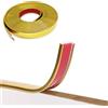Zosppei Bordi per mobili a forma di U, 5 m di bordi flessibili da attaccare e staccare, bordi autoadesivi, bordi per mobili fai da te per tavoli, armadi, restauro di mobili (18 mm, oro)